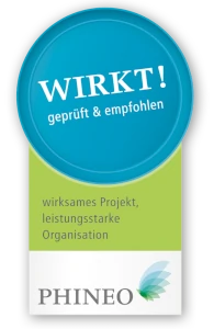 Logo des PHINEO-Wirkt-Siegels